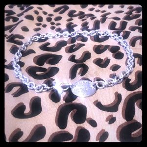 Tiffany & Co. Oval Tag Choker Necklace